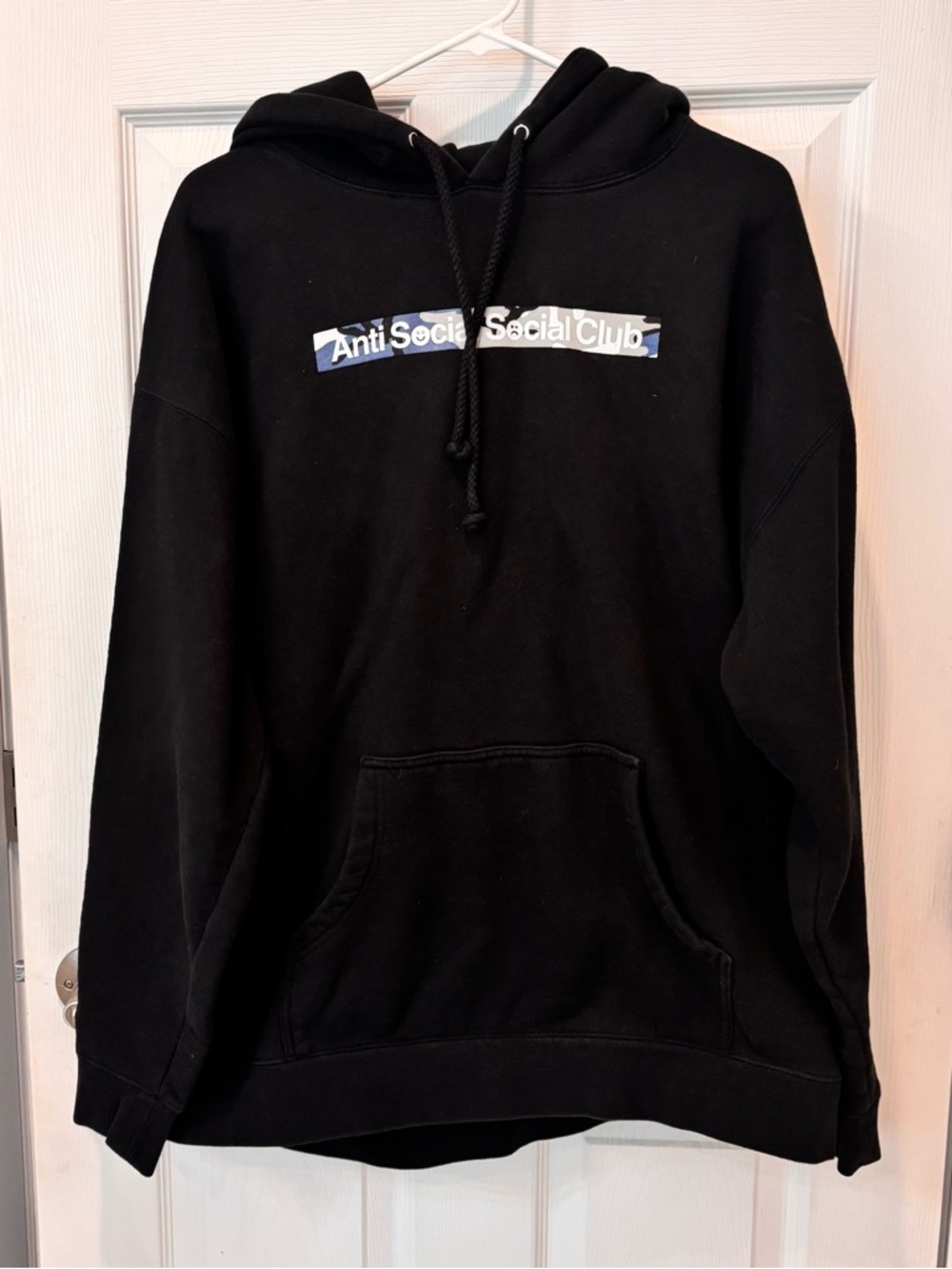 Anti Social Social Club Black Camo Logo Hoodie